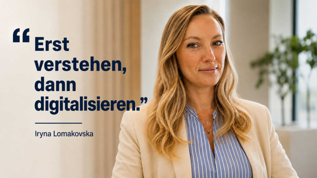 Iryna Lomakovska über Prozesse an Schnittstellen